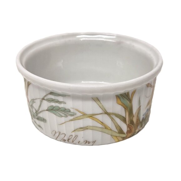 Discontinued Pillivuyt Virginie Ramekins Set x4 Molling France Lot Yellow Flower - Picture 4 of 7